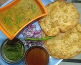 A picture of step 7 of Sindhi dal pakwan.