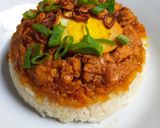 Foto langkah ke 4 dari resep Nasi tim ayam telur.