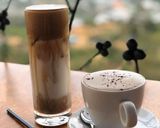 Hình bước làm 1 của món Cafe bọt