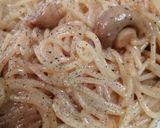 A picture of step 6 of Spaghetti with mushroom#themechallenge.