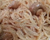 A picture of step 6 of Spaghetti with mushroom#themechallenge.