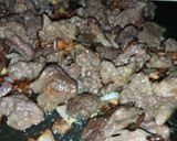 A picture of step 3 of Fried beef.