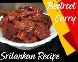 A picture of step 6 of Srilankan Beeroot Curry.