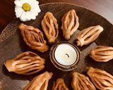 A picture of step 5 of Champakali Nimki.