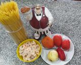 Foto del paso 1 de la receta: ***Espagueti con Camarones en Salsa Roja***