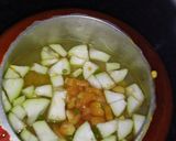 A picture of step 1 of Lauki Chana Dal.
