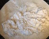 A picture of step 4 of Buffalo chicken quesadilla.