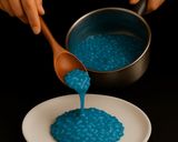 Foto del passaggio 7 della ricetta Risotto Blu con Spirulina e Agrumi