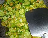 A picture of step 2 of Kundru fry.