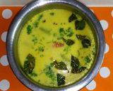 A picture of step 17 of Kadhi Gole-maharashtrian style kadhi gatta.