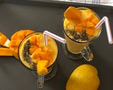 A picture of step 2 of Mango smoothie.