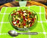 A picture of step 4 of Moong Moth Sprouts Chaat - Protein-Rich Weight Loss Healthy chaat.