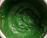 A picture of step 3 of Palak paneer restaurant style.