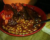 A picture of step 9 of Tex's Easy Bourbon BBQ Ribs & Beans 🐷🍷.