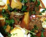 A picture of step 4 of Alu kofta curry with eggs..
