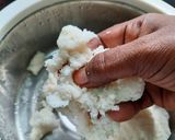 A picture of step 1 of Idly upma.