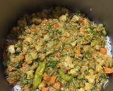 A picture of step 10 of Veg Hyderabadi Biryani with Boondi raita.