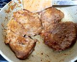 A picture of step 5 of My Peppered Marinated Steak with Onions garlic, Wedge Chips. 😘.