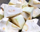 Hình bước làm 1 của món Canh Mít Non Nấu Xương