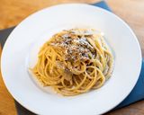 A picture of step 6 of Porcini cream pasta.