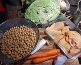 Foto del paso 1 de la receta: Col con garbanzos