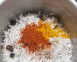 A picture of step 2 of Totapuri raw mango Urad Methi - Goan style curry.