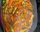 A picture of step 2 of Asian noodle bowl.