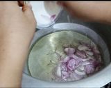A picture of step 10 of Rangeen Pulao.
