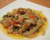 Foto langkah ke 7 dari resep Tumis Pedas Jambal Petai.