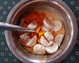 A picture of step 2 of Fruit Custard.