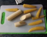 Foto del paso 1 de la receta: Tomates, mazorquitas, palmitos y mozzarella con semillas de amapola