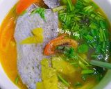Hình bước làm 5 của món Canh cá dìa nấu thơm cà chua