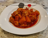 Foto del paso 5 de la receta: Estofado de pollo con calabaza y tomate