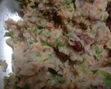A picture of step 2 of Mint veg Burger in Rajma patty.