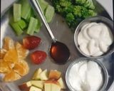 A picture of step 1 of Fruits Thousands island.