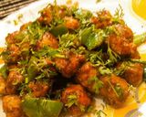 A picture of step 1 of Soya Chunks Chilli.