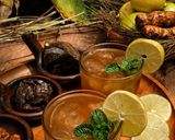 Foto langkah ke 3 dari resep Es Kunyit / Kunyit Asem Lemon.