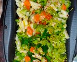 A picture of step 4 of Vegetable egg cake.