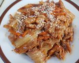 รูปขั้นตอนการทำที่ 2 ของ หมูผัดกิมจิ