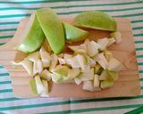 A picture of step 3 of Valentine's Day Risotto with Shrimp, Green Apple, and Shrimp Stock.