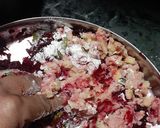 A picture of step 4 of Beet Banana Tikki.