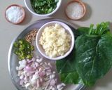 A picture of step 1 of Malabar Spinach Wrap.