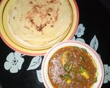 A picture of step 4 of Indian roti with potatoes soup.