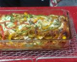 A picture of step 13 of Italian lasagna cannelloni filled with Indian paner tikka.