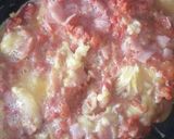 Foto del paso 3 de la receta: Huevos revueltos con chorizo y jamón