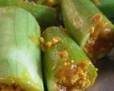 A picture of step 2 of Paneer filled ridgeguard & flower pakoda in chilli tomato gravy.