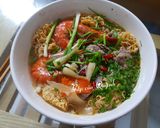 Hình bước làm 2 của món Mì tôm thịt bò, tôm sú