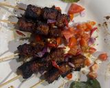 Foto langkah ke 5 dari resep Sate Tempe Pedas (Vegan).