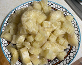 A picture of step 1 of “Cuban” Style Cassava.