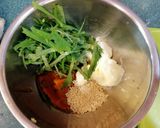 紫蘇蛋黃醬伴雞的食譜步驟6照片